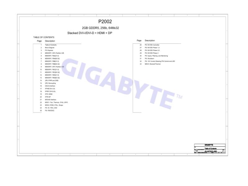 技嘉 显卡  GV N770OC 2GD 1.1 电路图