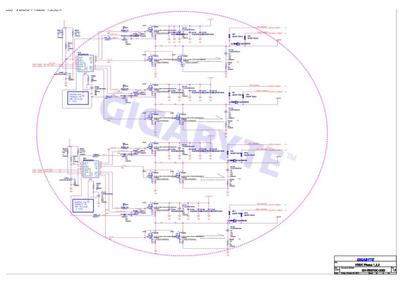 技嘉 显卡  GV R927OC 2GD 1.01 电路图