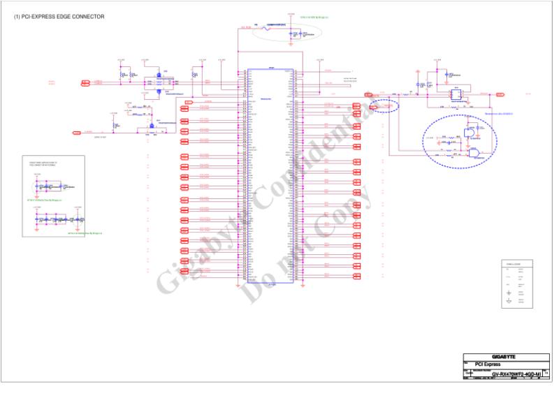 技嘉 显卡  GV RX470WF2 4GD MI 1.0 电路图