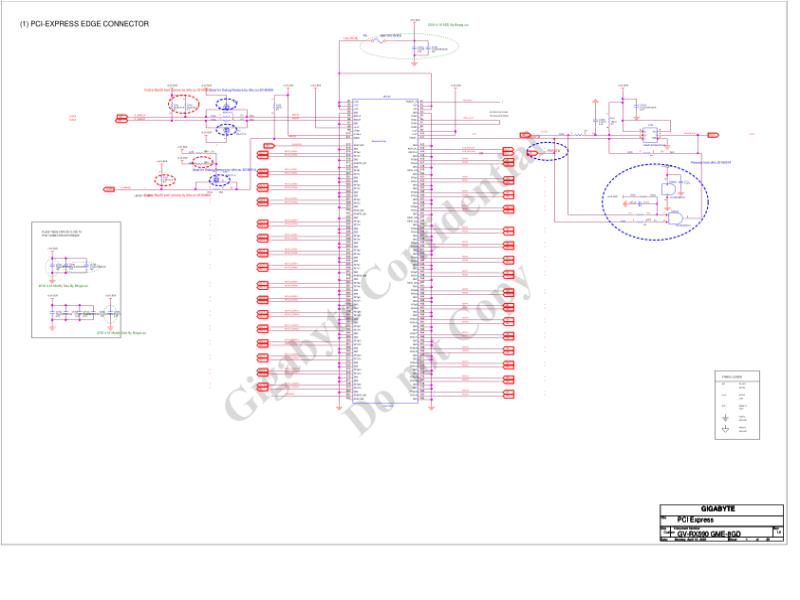 技嘉 显卡  GV RX590 GME 8GD 10 电路图