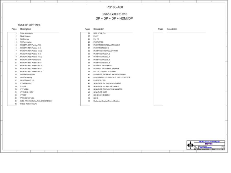 技嘉 显卡  RTX 2070 Super V386 10 00205363 NP 电路图